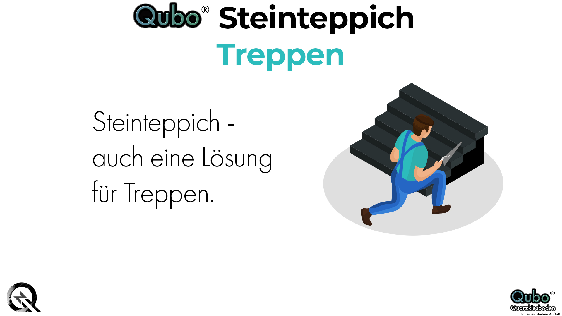 Qubo Steinteppich Treppen