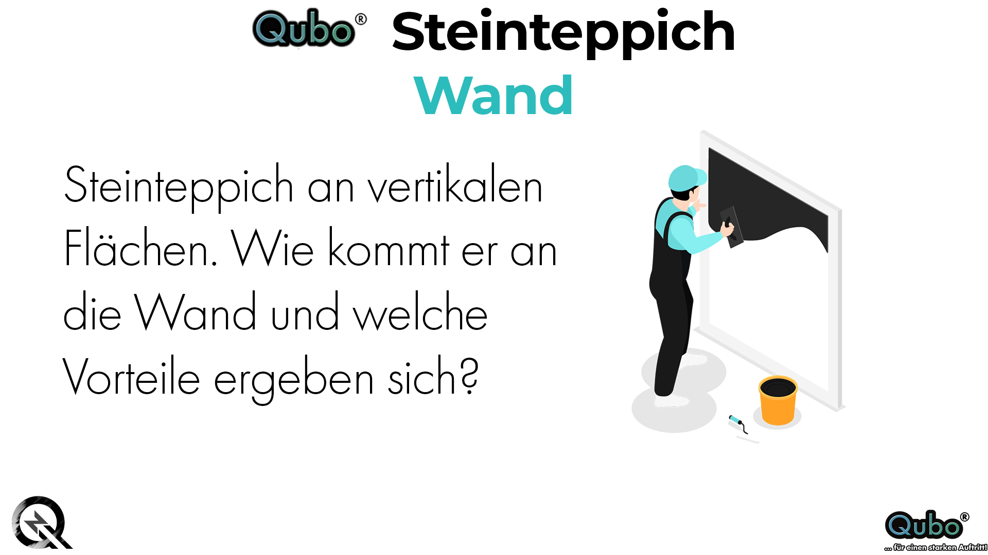 Steinteppich Wand